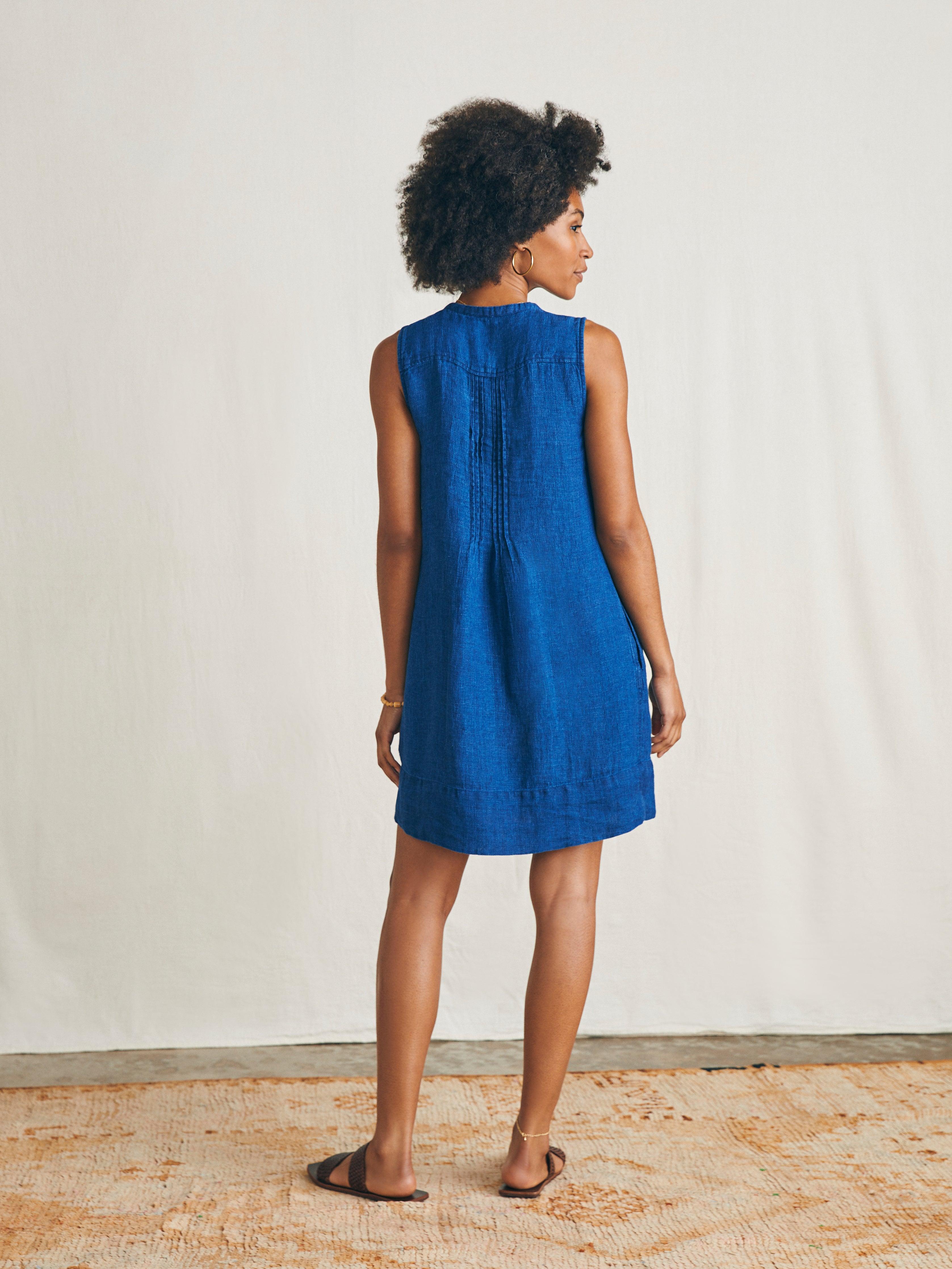 Isha Basketweave Dress - Indigo Female Product Image