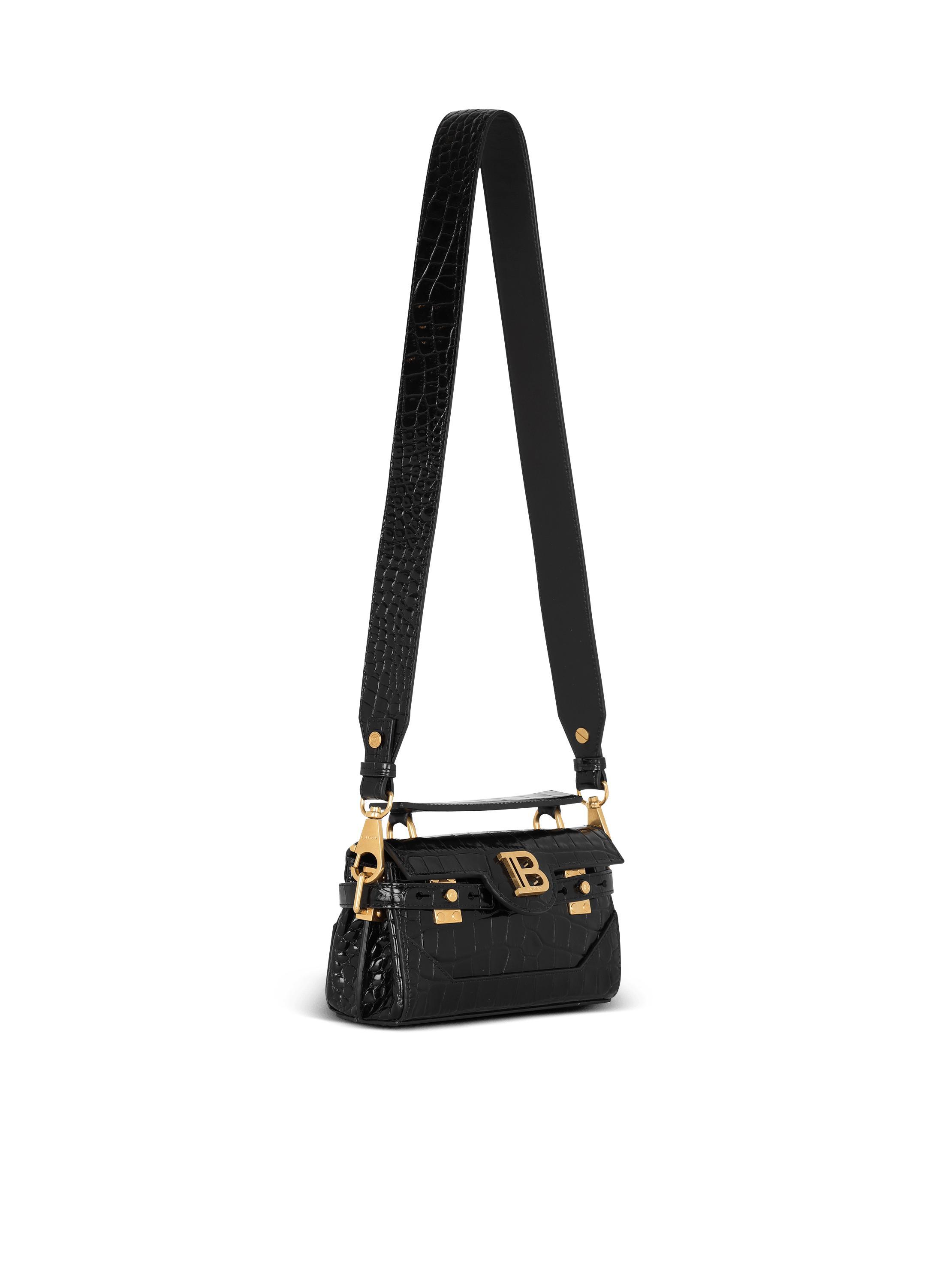 B-Buzz 19 bag in crocodile-print leather Product Image