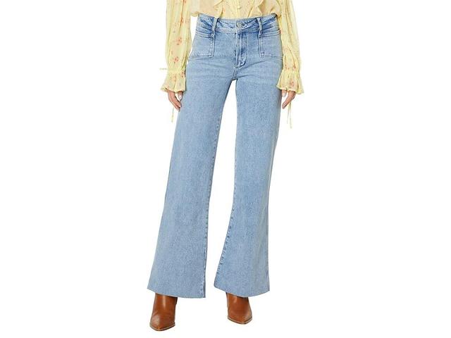 Paige Leenah 32 w/ Angled Patch Pockets + Blind Stitch Hem in Alivia (Alivia) Women's Jeans Product Image