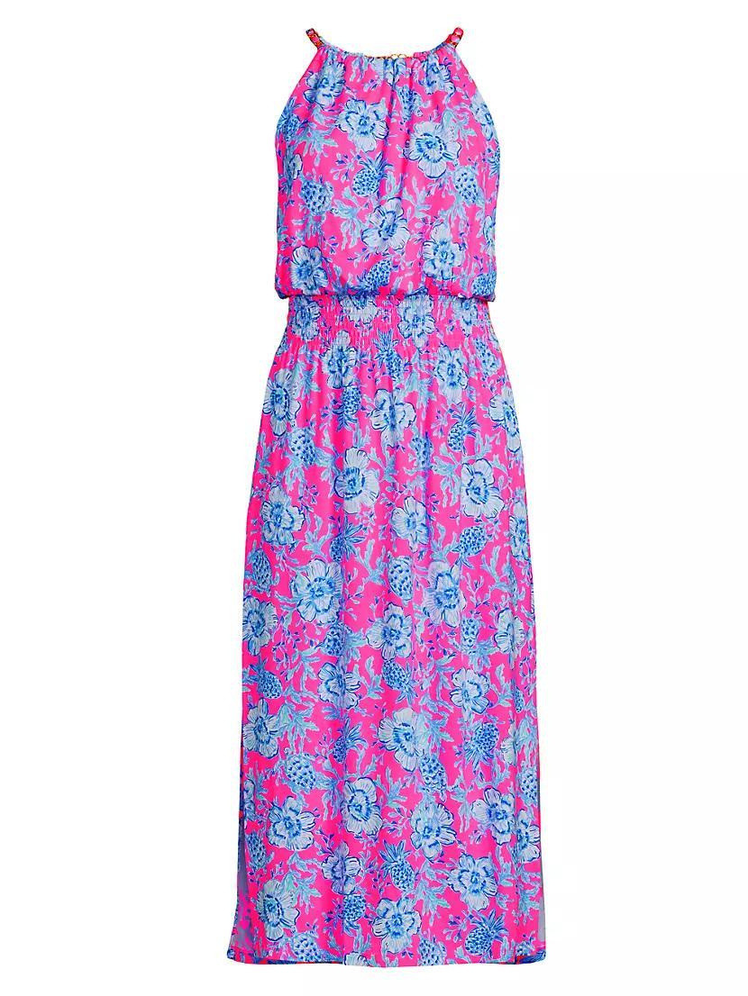 Gracelyn Floral Halter Midi-Dress Product Image