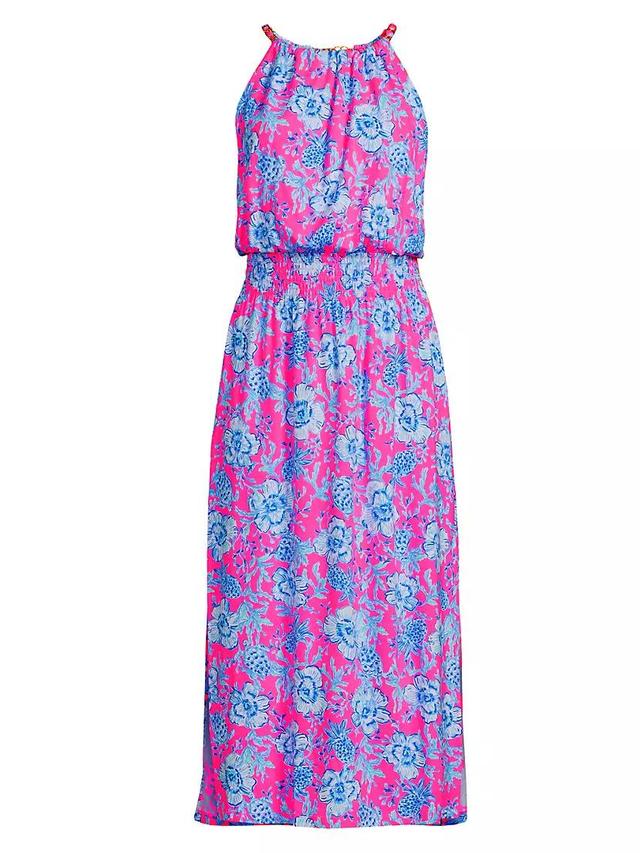 Gracelyn Floral Halter Midi-Dress Product Image