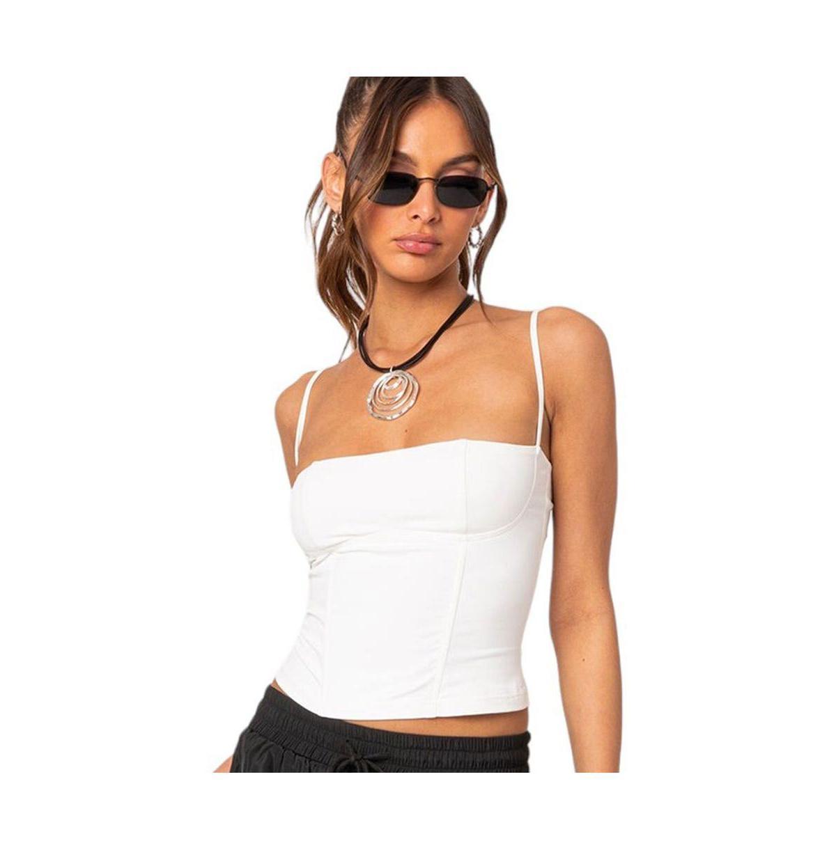 EDIKTED Juno Corset Crop Camisole Product Image