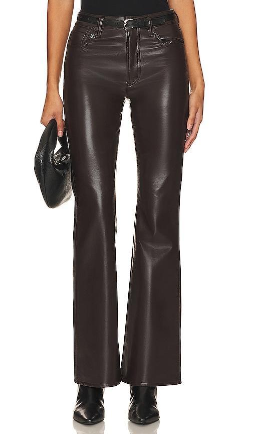 Citizens of Humanity Recycled Leather Lilah Pant in Brown. Product Image