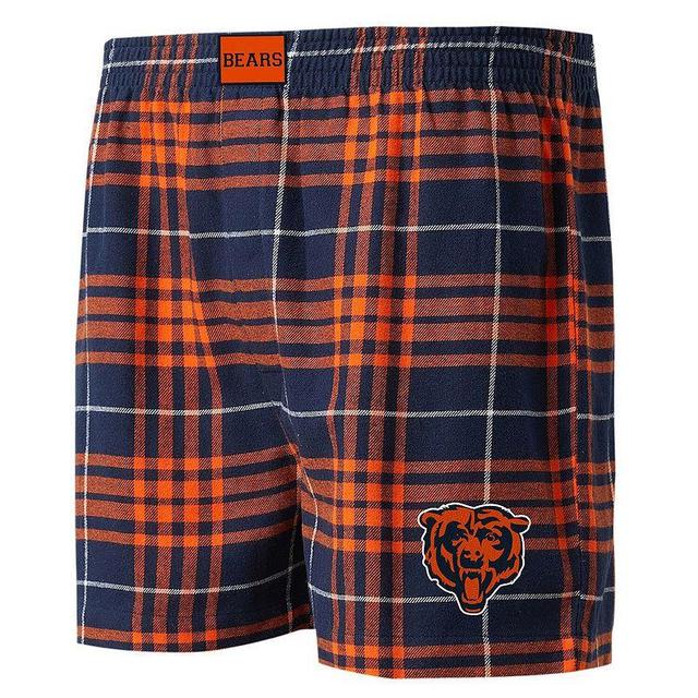 Mens Concepts Sport /Orange Chicago Bears Concord Flannel Boxers Blue Product Image