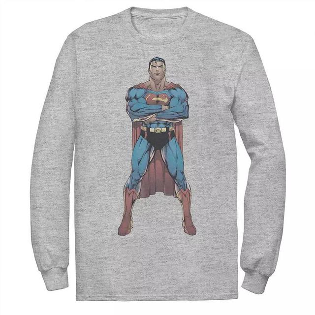 Mens DC Comics Superman Power Stance Comic Poster Sweatshirt Product Image