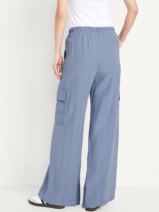 Drapey Cargo Super Wide-Leg Pants Product Image