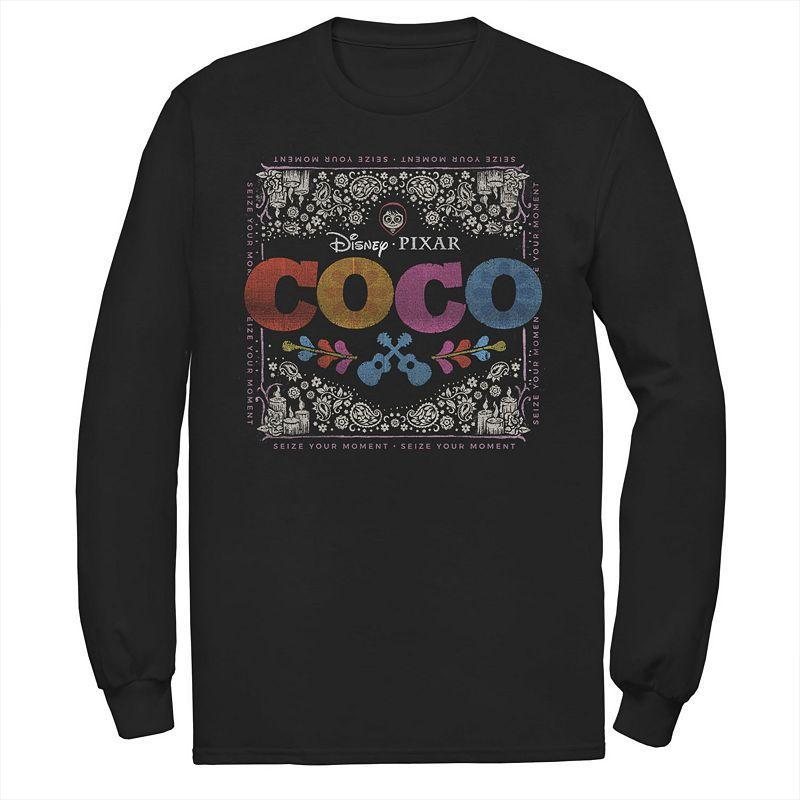 Disney / Pixars Coco Miguel Mens Colorful Square Floral Tee Product Image