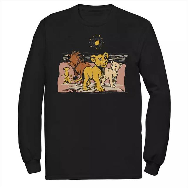 Disneys The Lion King Mens Simba, Nala, Timon & Pumba Long Sleeve Graphic Tee Product Image