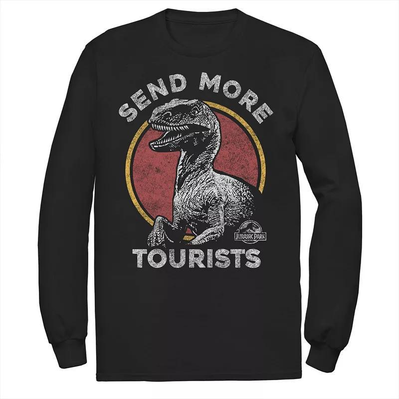 Mens Jurassic Park Raptor Says Send More Tourists Tee Product Image