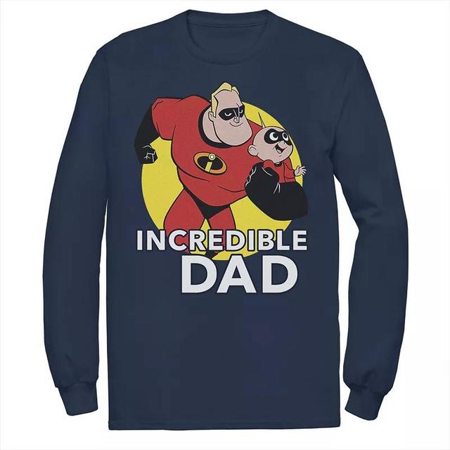 Mens Disney / Pixar Incredibles 2 Jack Jack and Dad Tee Blue Product Image