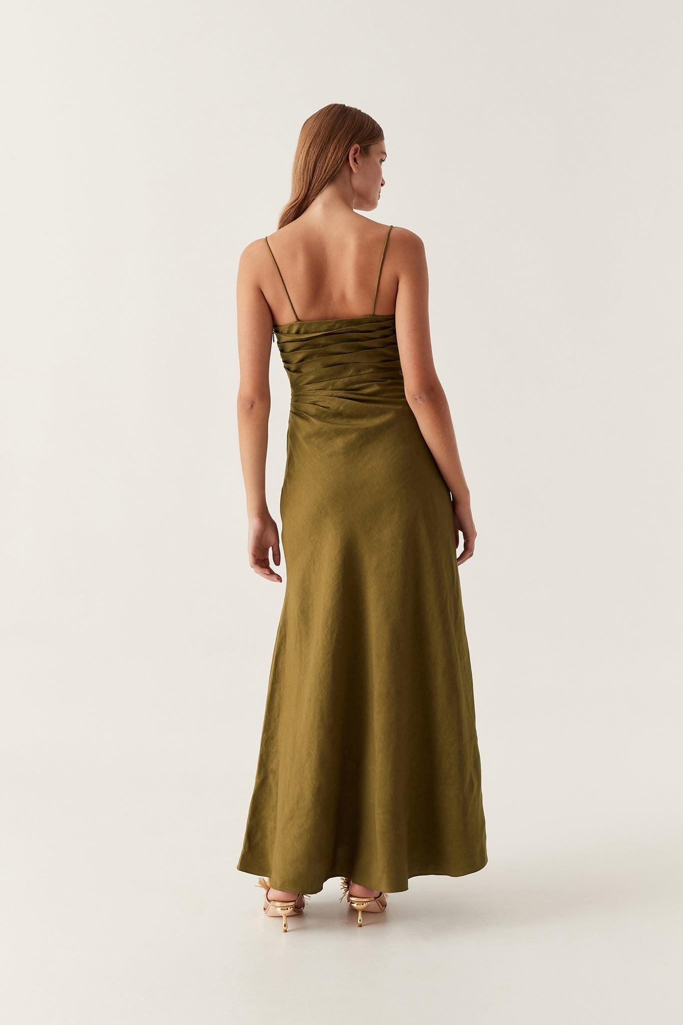 Clarice Draped Maxi Dress Product Image