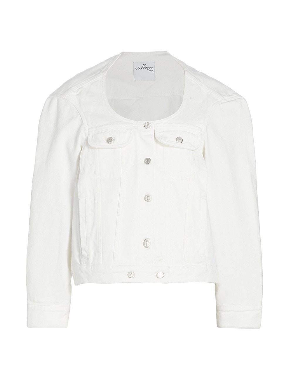 Womens Heritage Denim Cocoon Jacket Product Image