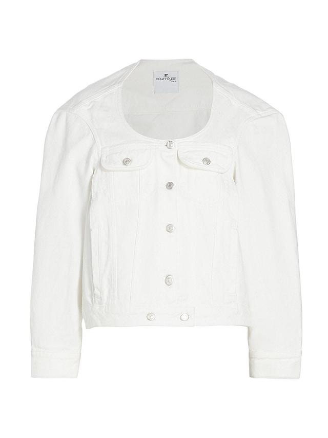 Womens Heritage Denim Cocoon Jacket Product Image