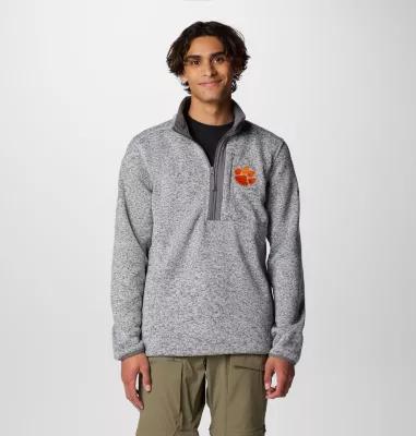 Columbia Men's Collegiate Sweater Weather Fleece Half Zip Pullover - Clemson- Product Image