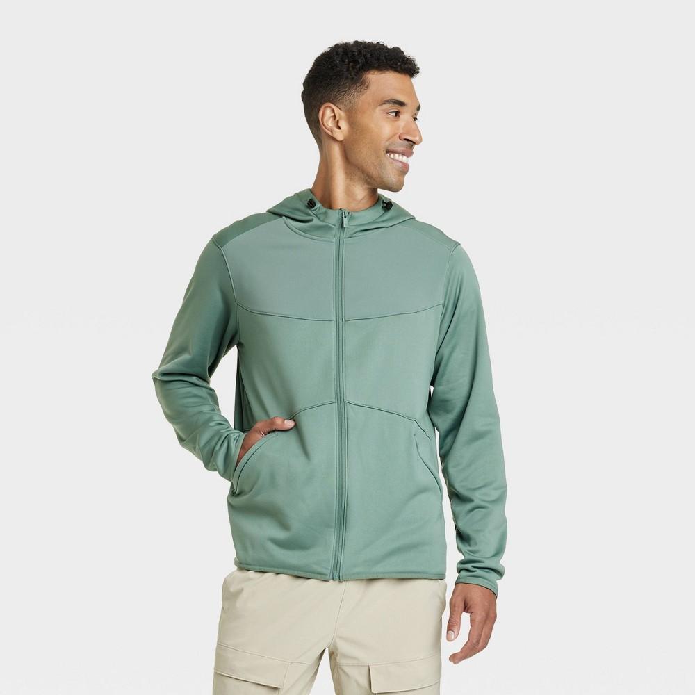 Mens DWR Fleece Full Zip Hoodie - All In Motion North M product image