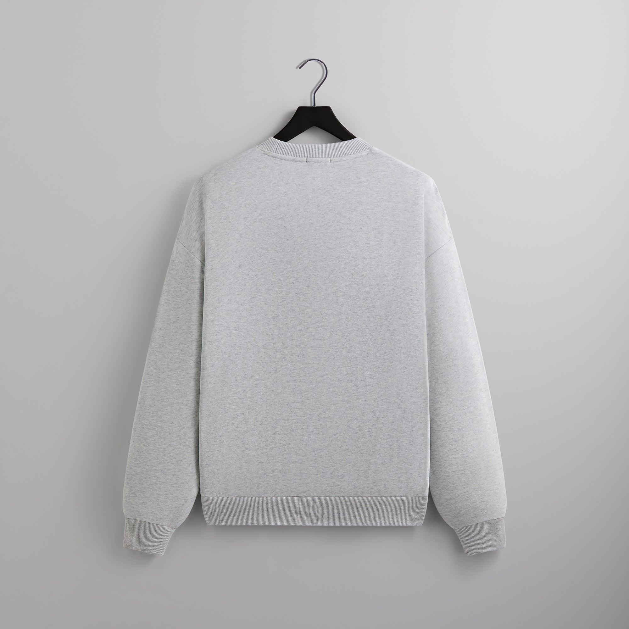 Kith for the New York Knicks Laurel Vintage Nelson Crewneck - Light Heather Grey Male Product Image