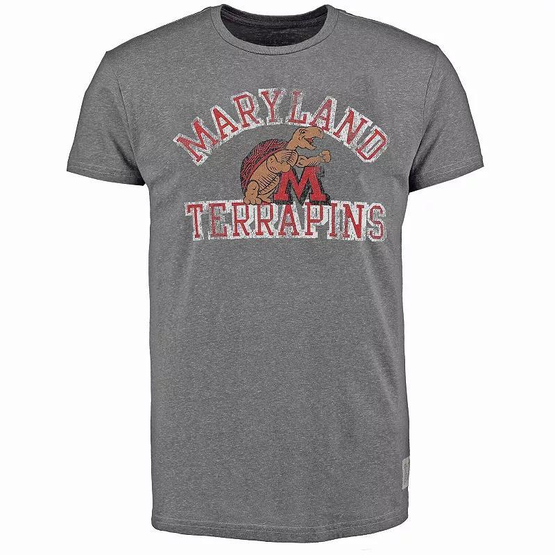 Mens Original Retro Brand Heathered Gray Maryland Terrapins Vintage Tri-Blend T-Shirt Product Image