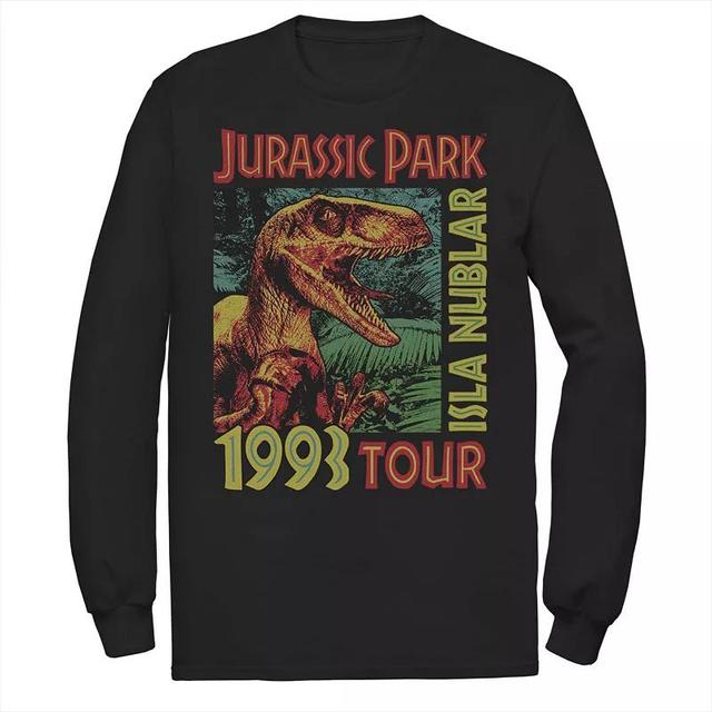 Mens Jurassic Park Isla Nublar 1993 Tour Poster Tee Product Image