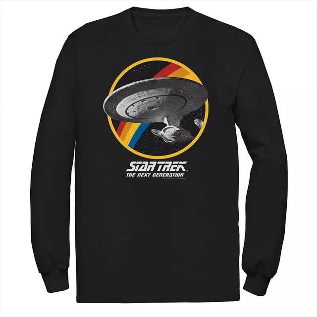 Mens Star Trek Next Generation Rainbow Ship Badge Tee Product Image