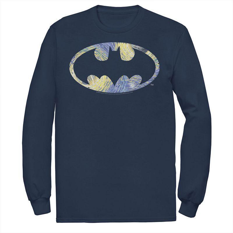 Mens DC Comics Batman Starry Night Logo Tee Product Image