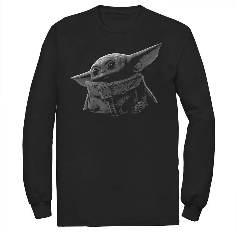 Mens Star Wars The Mandalorian The Child & Grey Portrait Tee Product Image