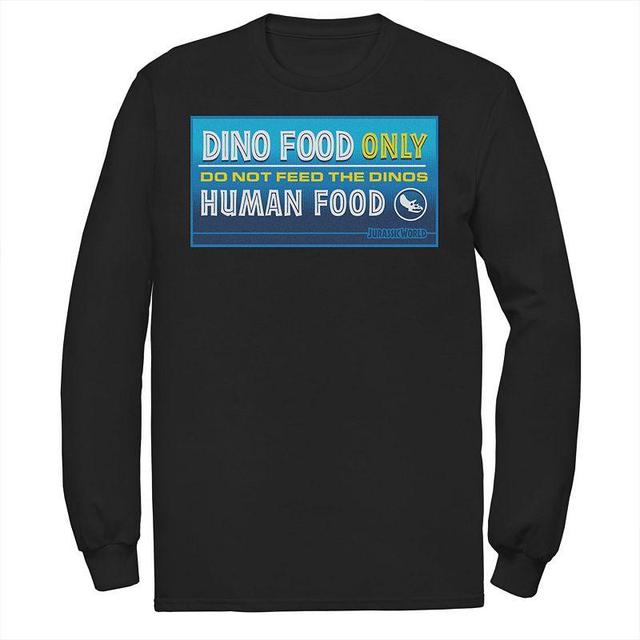 Mens Jurassic World Do Not Feed The Dinos Sign Tee Product Image