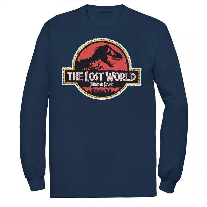 Mens Jurassic Park The Lost World Movie Logo Tee Blue Product Image