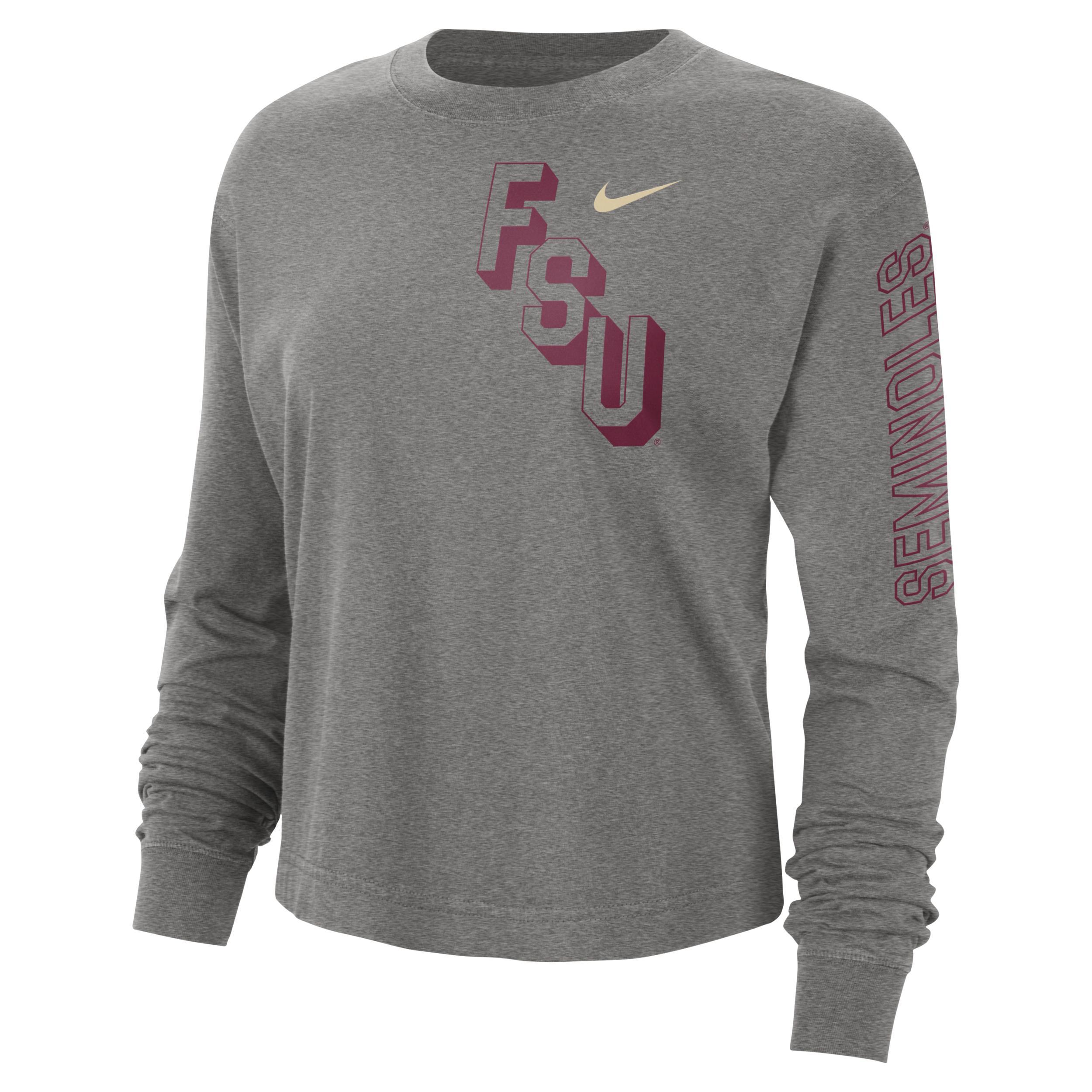 Florida State Heritage Nike Women's College Boxy Crew-Neck T-Shirt Product Image