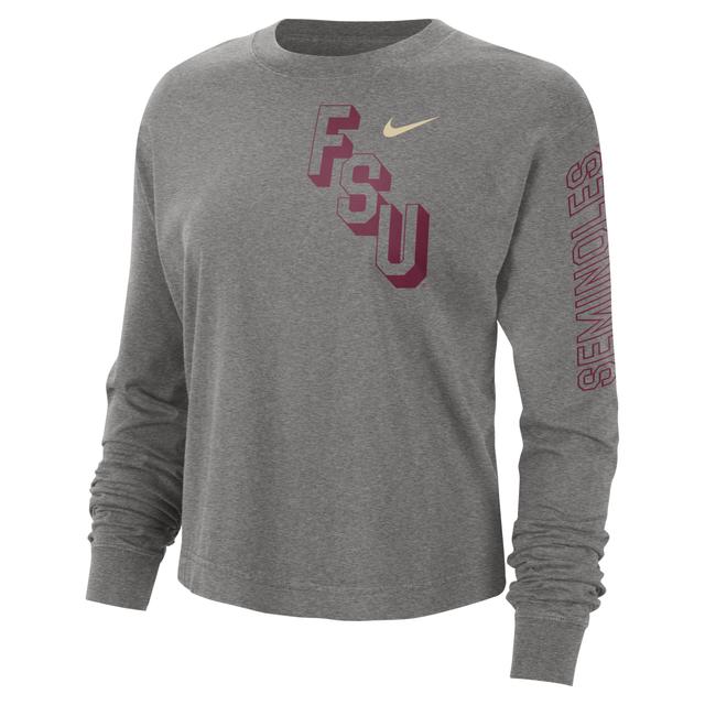 Florida State Heritage Nike Womens College Boxy Crew-Neck T-Shirt Product Image