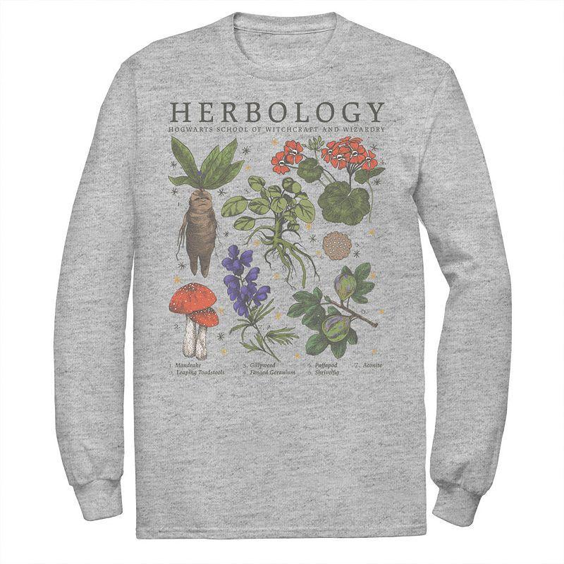 Mens Deathly Hollows 2 Herbology Lineup Tee Athletic Grey Product Image