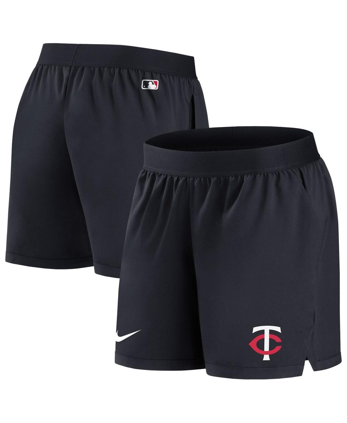 Womens Nike Black Minnesota Twins Authentic Collection Team Performance Shorts Product Image