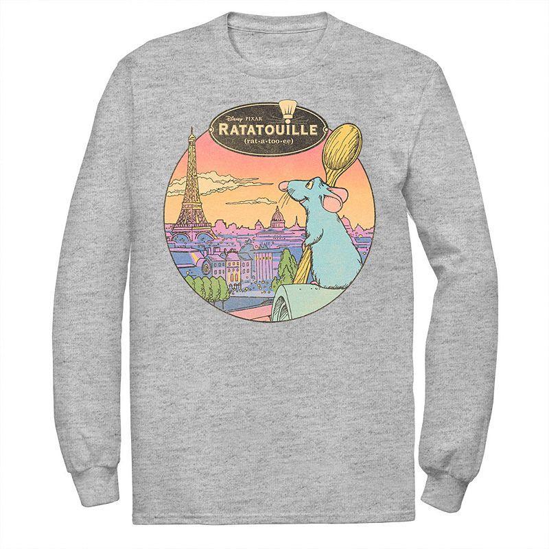 Disney / Pixars Ratatouille Mens Over Look Paris Tee Athletic Grey Product Image