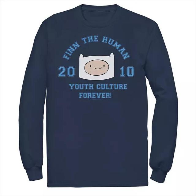 Mens Adventure Time Finn The Human Youth Culture Forever Long Sleeve Tee Product Image