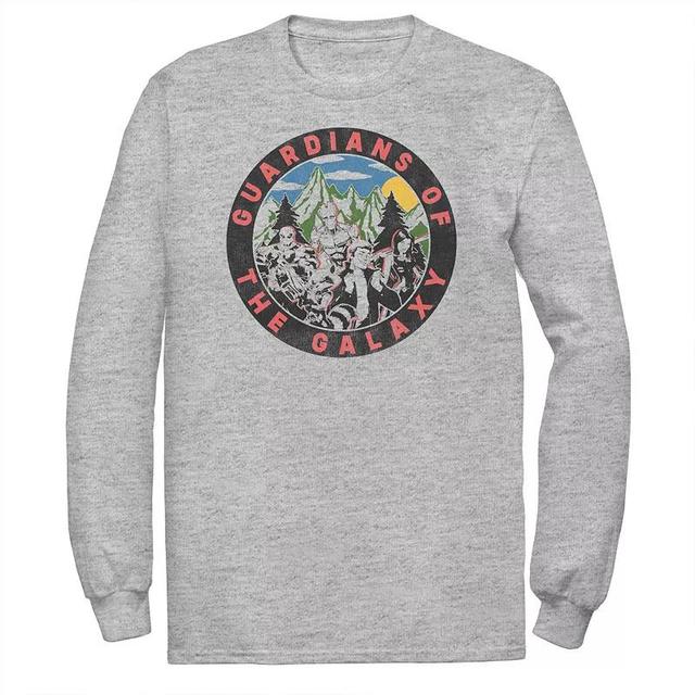 Big & Tall Marvel Guardians Of The Galaxy Group Shot Retro Tee, Mens Athletic Grey Product Image