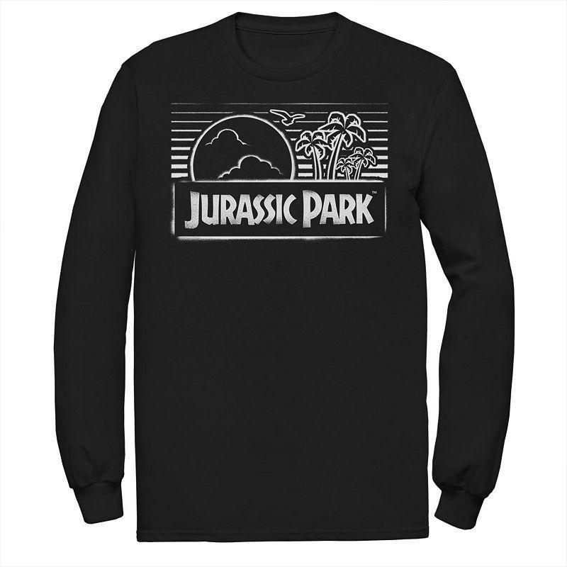 Mens Jurassic Park Spray Painted Stencil Logo Tee Product Image