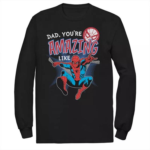 Mens Marvel Spider-Man Amazing Dad Fathers Day Graphic Tee Product Image