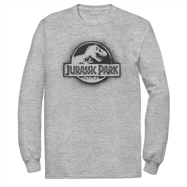 Mens Jurassic Park All Spray Paint Stencil Movie Logo Tee Product Image