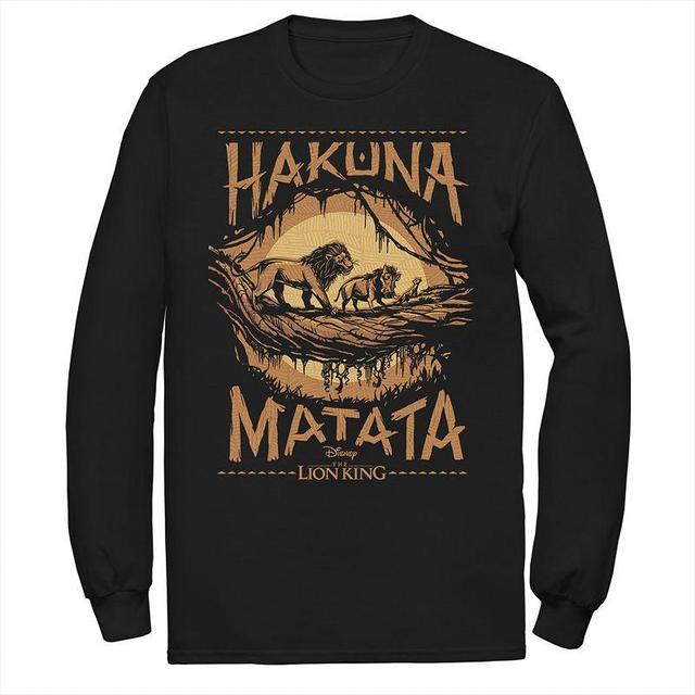 Disneys The Lion King Mens Hakuna Matata Long Sleeve Graphic Tee Product Image