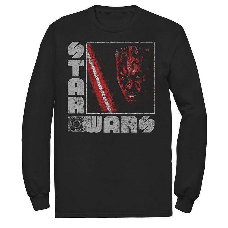 Mens Star Wars Darth Maul Distressed Square Portrait Tee Product Image