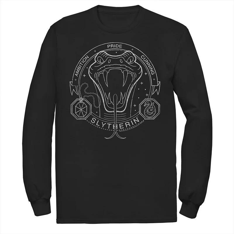 Big & Tall Super Mario Gameboy Line Art Portrait Long Sleeve Graphic Tee, Mens Blue Product Image