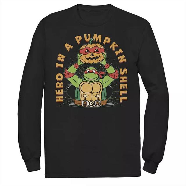 Big & Tall Teenage Mutant Ninja Turtles Hero In A Pumpkin Shell Long Sleeve Halloween Graphic Tee, Mens Product Image