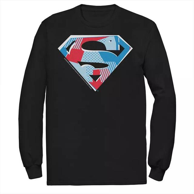 Mens DC Comics Superman Cutout Chest Logo Tee Blue Product Image