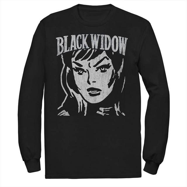 Mens Marvel Widow Retro Vintage Portrait Tee Product Image