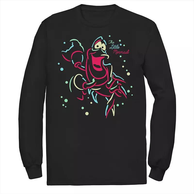 Disneys The Little Mermaid Mens Neon Sebastian Long Sleeve Tee Product Image