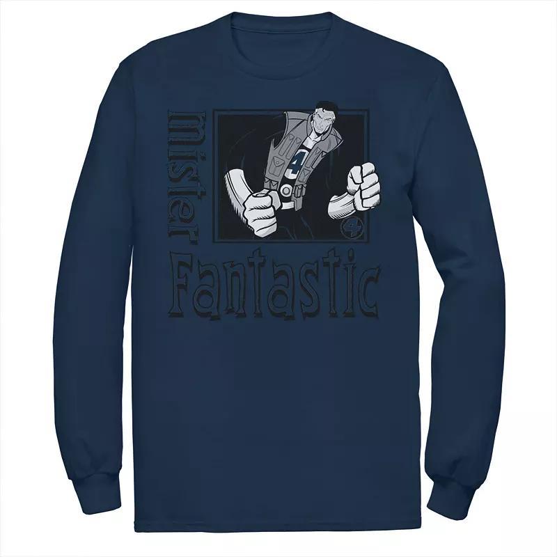 Mens DC Comics Superman Face Logo Long Sleeve Tee Product Image