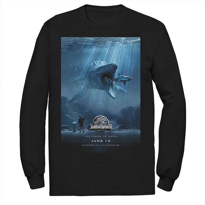 Mens Jurassic World Mosasaurus Movie Poster Tee Product Image