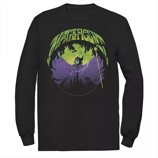 Disneys Sleeping Beauty Silhouette Maleficent Mens Rock Theme Tee Product Image