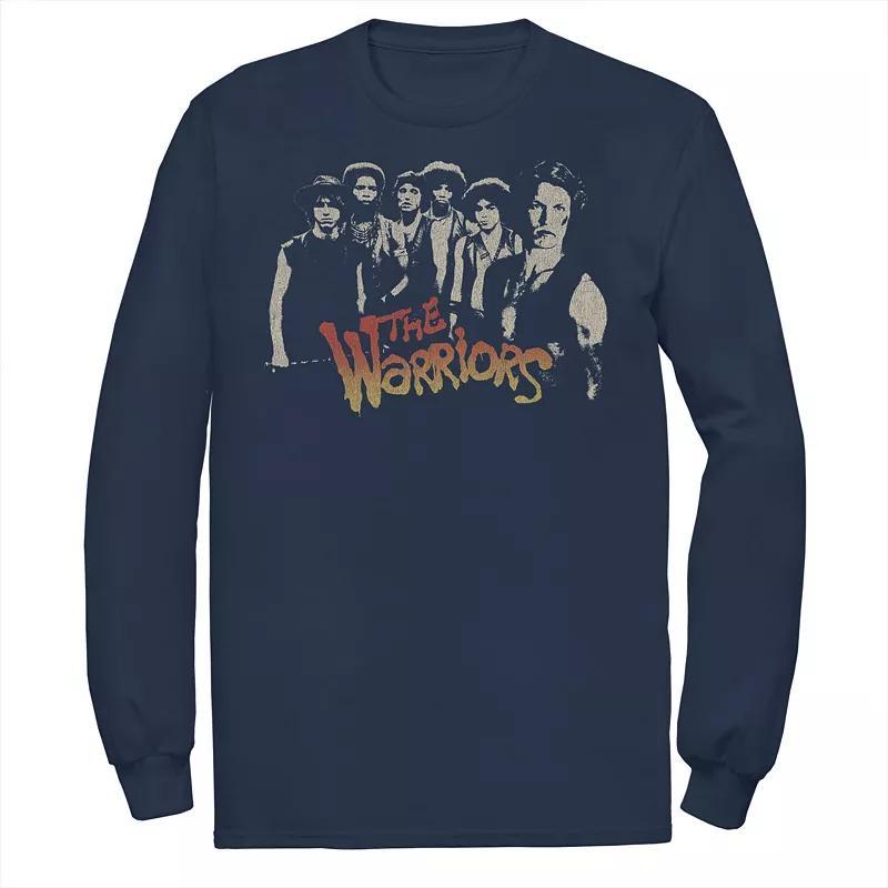 Mens The Warriors Group Shot Title Logo Tee Blue Product Image