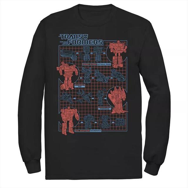 Mens Transformers How To Transform Schematic Graphic Tee Product Image