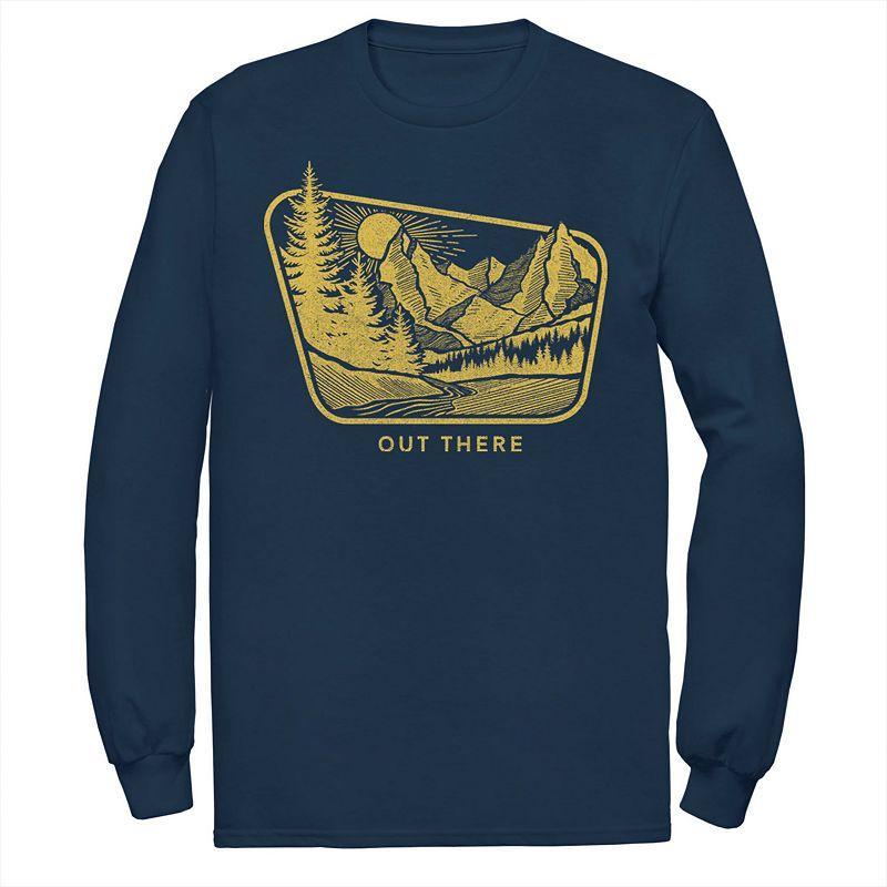 Mens Fifth Sun Out There Mountains And River Tee Blue Product Image